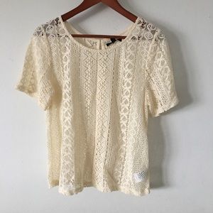 AE Crochet Top Sz L